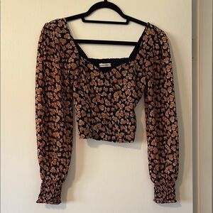 Floral Long Sleeve Women's Top